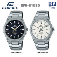 Casio Edifice Super Slim กระจกแซฟไฟร์ นาฬิกาข้อมือผู้ชาย สายสแตนเลส รุ่น EFR-S108D ของแท้ ประกัน CMG