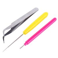 1 Set Quilling Paper Rolling Kit Slotted Tools Tweezer Ruler