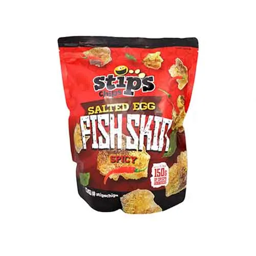 Stips Chips Salted Egg Fish Skin Spicy 150g Lazada PH