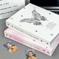 Butterfly A4/A5 Binder Photocard Holder Kpop Idol Photo Album Kawaii Collect Book DIY Journal Dairy Photo Storage Albums