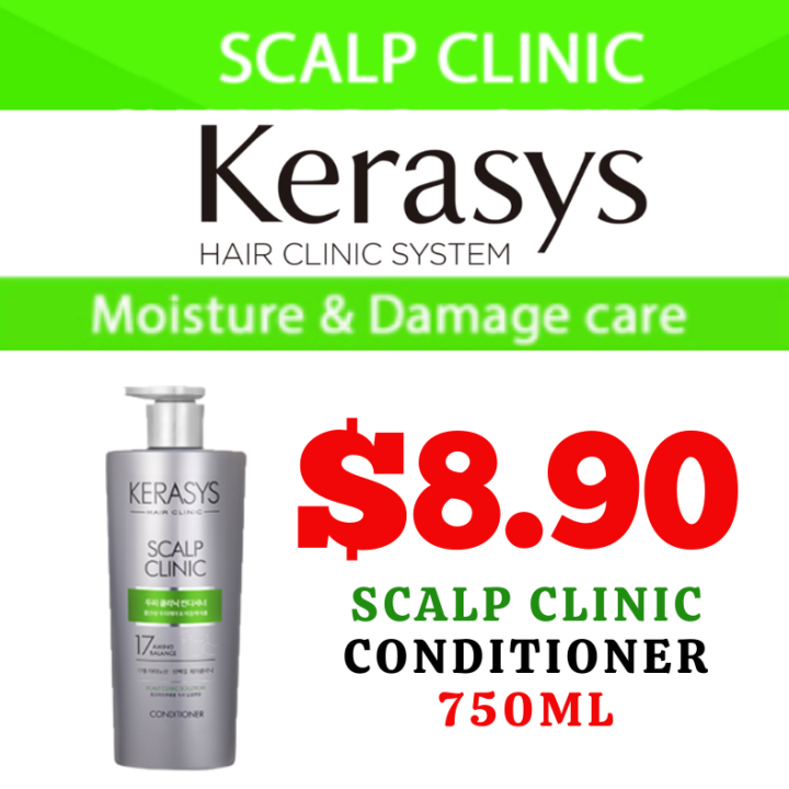 Kerasys Scalp Clinic Conditioner 750ml x 750ml Per Bottle x Made in