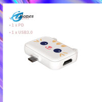 3-In-1ฮับ Usb Usb3.1 Type-C แท่นวางมือถือปลั๊ก-Play อะแดปเตอร์เครื่องแยกอเนกประสงค์ท่าเรือสำหรับ Ipad แท็บเล็ตที่เข้ากันได้