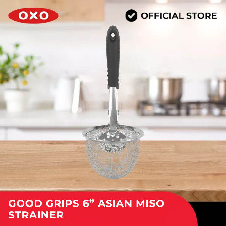 OXO Houseware Good Grips 6" Asian Miso Strainer (Dishwasher Safe, Non
