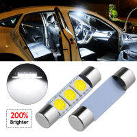 10x สีขาว31มม. 3 SMD 5050 LED รถอัตโนมัติ C5W ภายในโดม Festoon Trunk กล่องถุงมือ Vanity Mirror Sun Visor หลอดไฟ DC12V