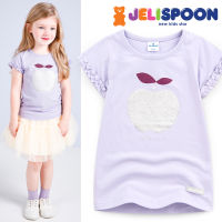 [JELISPOON] SHINE เสื้อยืดลายแอบเปิ้ล สำหรับเด็กผู้หญิง [Korea brand] T-shirt  / สไตล์ NO. JTPGTS09