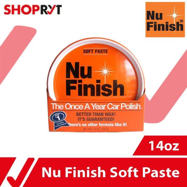 Nu Finish Car Polish Soft Paste 14oz Once A Year gear oil car light