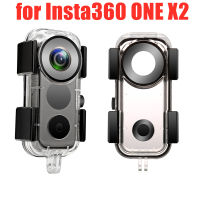 เคสป้องกันกันน้ำสำหรับ Insta360ที่ครอบดำน้ำ X2เดียวอุปกรณ์เสริมสำหรับกล้องพาโนรามาความลึก30ม. กันน้ำ