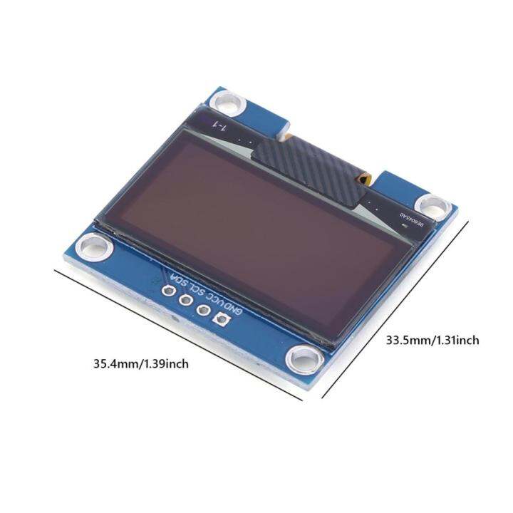 ssh1106-i2c-โมดูลแสดงผล4pin-iic-ขนาด1-3นิ้ว-มาใหม่โมดูลหน้าจออนุกรมพอร์ตอนุกรมโมดูลหน้าจอ128x64สีขาว-น้ำเงินสำหรับ-arduin-raspberry-pi-bbc