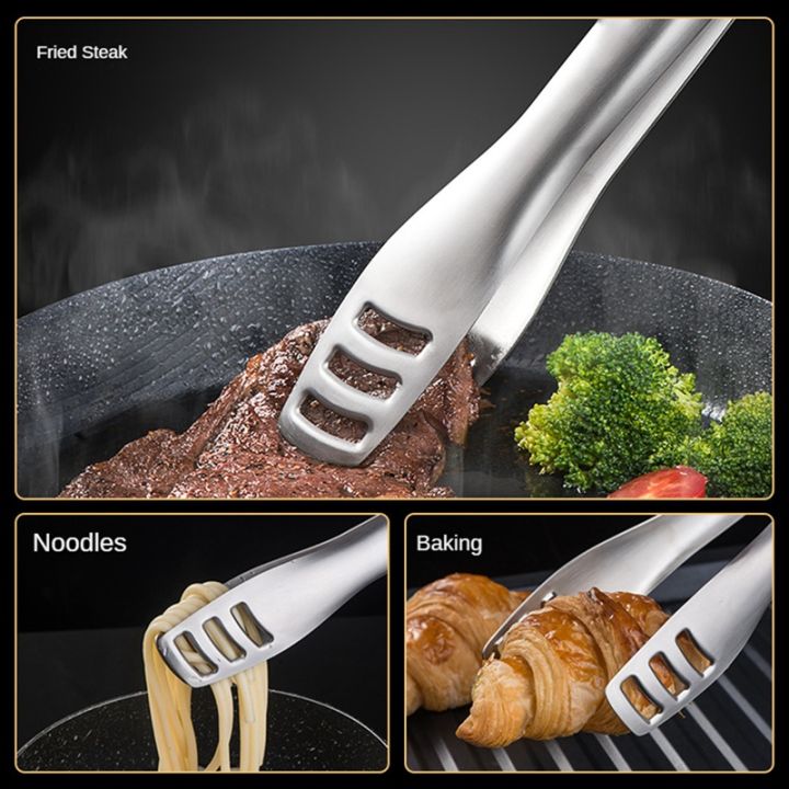 barbecue-clip-extended-handle-steak-clip-gravity-automatic-opening-and-closing-food-clip