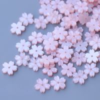 10-50pcs 12mm Resin Flower Petal Beads for Jewelry Making Components DIY Cherry Blossoms Charms Pendants Loose Spacer Bead Beads