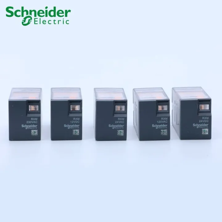 Schneider Electric Rxm Miniature ปลั๊กรีเลย์ Led(5ชิ้น) Rxm4l 4co 3a 12 ...
