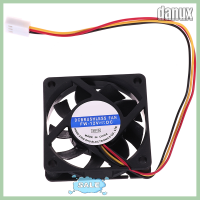 Danux 1ชิ้น6010 60มม. 60x6 0มม. พัดลมทำความเย็น12V 3Pin คูลเลอร์ฮีทซิงค์มินิพัดลม