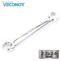 Veconor 22x24mm Flare Nut Wrench Spanner Oil Pipe Wrench Mirror Polish High Torque Multitool High Quality Alloy Steel