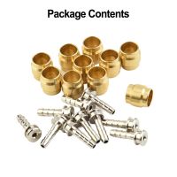 10 Set Mountain Bike T Head Copper Sleeve Brake Oil Pipe Oil Needle Olive Connector Insert For-Sram Magura Other Bike parts