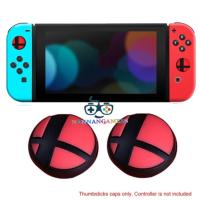 Super Smash Bros Silicone Rubber Soft Analog ThumbStick Grips Caps For Nintendo Switch NS Joy-Con Controller - Red 1 Pair ซิลิโคนอนาล็อก [จุกยาง] ลายมาริโอสแมช สีแดง 1คู่