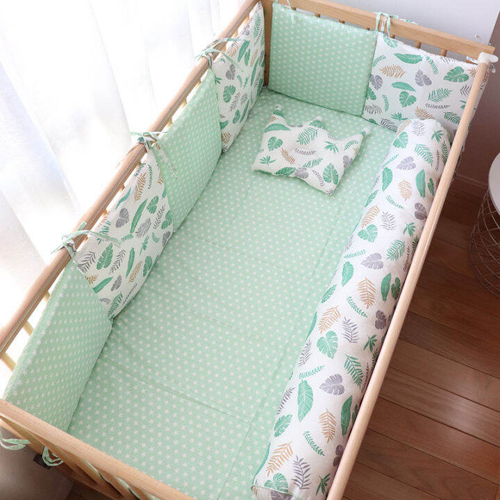 baby-bed-bumper-for-newborns-baby-room-decoration-thick-soft-crib-protector-for-kids-cot-cushion-with-cotton-cover-detachable