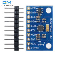 diymore I2C IIC SPI MPU9250 โมดูลเซ็นเซอร์ MPU 9250 MPU-9250 เครื่องวัดความเร่งไจโร 9 แกนในตัวที่แม่นยำ + โมดูลเซ็นเซอร์แมกนีโตมิเตอร์