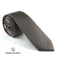 Giorgio Del Sarto Necktie Brown Fabric Texture เนคไทสีน้ำตาลมีเท็กเจอร์