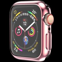 เคสเคสสำหรับ Apple Watch 7 45มม. 41มม. 44มม. 40มม. 42มม. 38มม. อุปกรณ์เสริมเคสป้องกันเคส TPU ชุบนิ่มสำหรับ IWatch 3 4 5 6 SE