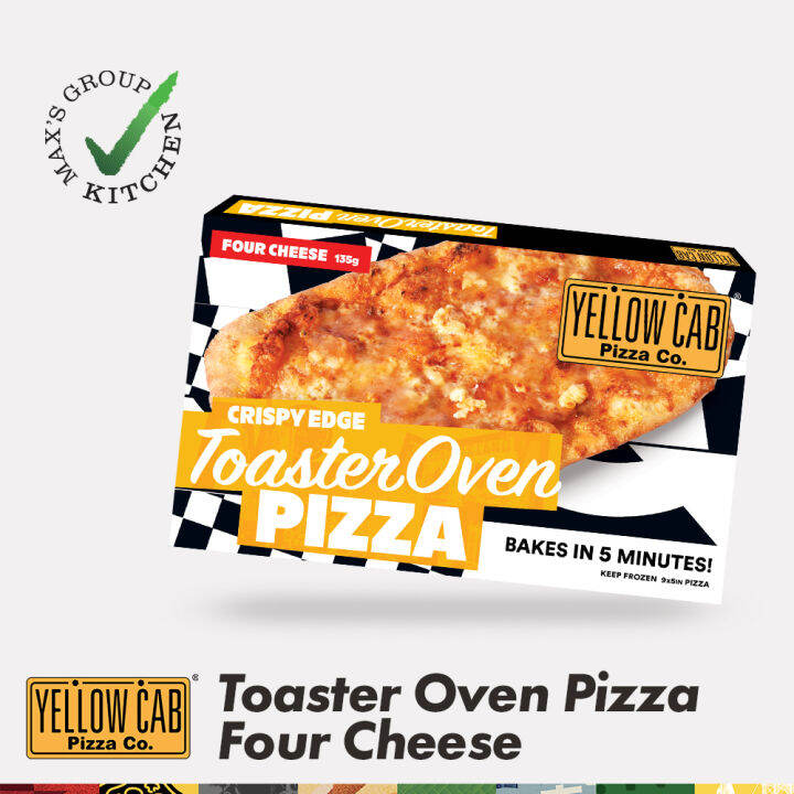 Yellow Cab Toaster Oven Pizza Four Cheese (Expiration Date May 17