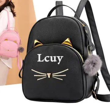 Lady Designer Tote Bags Sumi Black Cat Printed Linen Fabric Eco Handbag  Shopping Office Reusable Casual