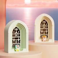 Disney DSY-005 Spire Church Ambient Night Light Bedroom Decoration Sleep Ambient Light สามสปีด Smart Voice Control Dimming Night Light