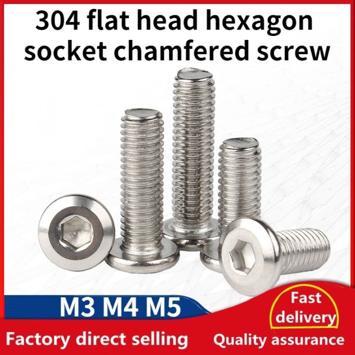 wdy-m3m4m5m6m8-beveled-socket-head-cap-screw-sus304-furniture-screw-countersunk-head-bolt-chamfered-socket-head-cap-screw