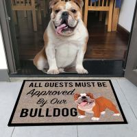 CLOOCL No Need To Knock English Bulldog Doormat 3D Print Pet Dog Doormat Non Slip Floor Mat Decor Porch Doormat Drop Shipping