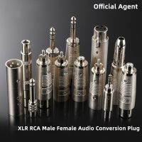 1ชิ้น Xlr/bnc/สายวิดีโอเสียง RCA อะแดปเตอร์ปลั๊กแปลง3.5 6.35มมแจ็ค TRS สเตอริโอสายต่อหูฟัง Mono TS