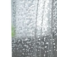 Transparent Shower Curtain Lining, Pebble Pattern Plastic Bathroom Shower Curtain