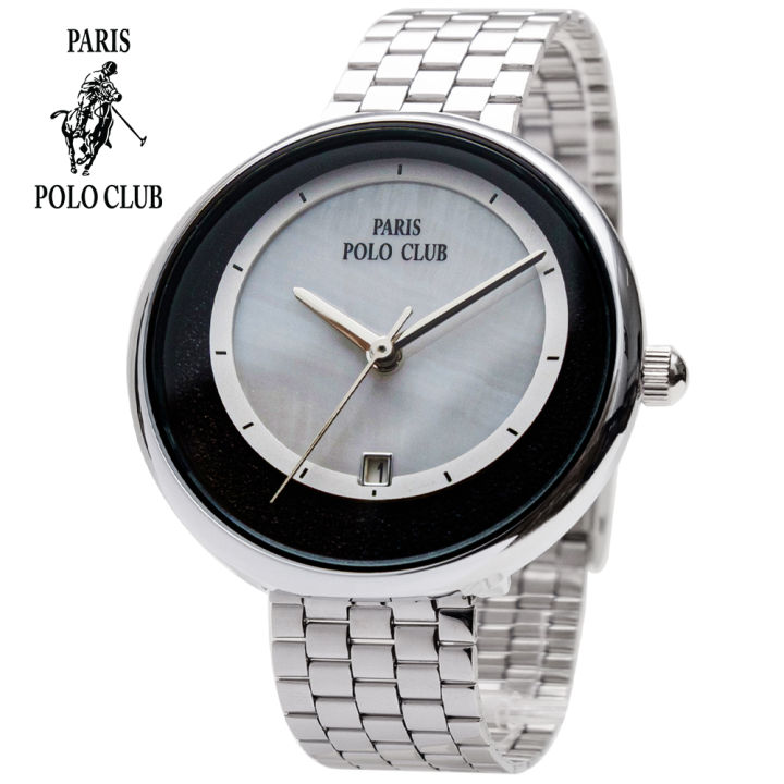 นาฬิกา-paris-polo-club-ผู้หญิง-3pp-2201899l-ของแท้มีกล่องใบรับประกัน-1-ปี