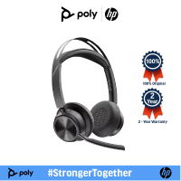 POLY PLANTRONICS VOYAGER FOCUS 2 UC WITH CHARGE STAND หูฟังแบบไร้สาย หูฟังบลูทูธ STEREO BLUETOOTH HEADSET 213727-01