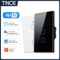 【DT】hot！ TNCE Tuya US WiFi Wall 1/2/3/4 Gang  No Wire Sensor Switches