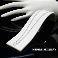 Inspire Jewelry สร้อยคอลายกระดูกงู น้ำหนัก 2 บาท มีให้เลือก งานกะไหล่เงิน ยาว 24