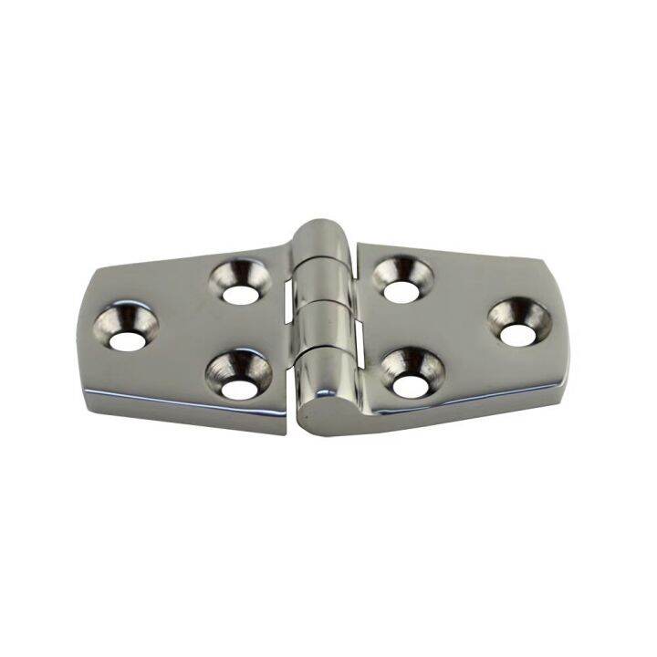1PCS Cast Door Strap Hinge Stainless Steel 316 With 6 Holes 76mm 102mm