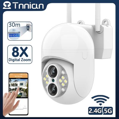 Tnian กล้องดิจิตอล10x เต็มรูปแบบกันน้ำมีสองเลนส์ Wi-Fi สำหรับกลางแจ้ง4mp ซูมกล้อง Cctv รักษาความปลอดภัย