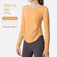 Lulu Yoga Top Womens Quick Dried Fitness Suit Sports Long Sleeve T-shirt CX723