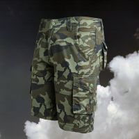 ร้อน, ร้อน★【New Arrival】 Mens Military Camouflage Cargo Shorts Plus Size Shorts Summer Men 100% Cotton Multi-Pocket Pants Short Homme Casual Sweat Shorts