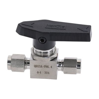 Stainless Steel 304 Ball Valve Female SS304 For tube-line and pipeline Q91SA OD 3MM 4MM 8MM 10MM Plumbing Valves