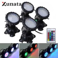 Waterproof LED Underwater Lights Lamp RGB Underwater Spot Light for Swimming Pool Fountains Pond Water Garden Aquarium Light