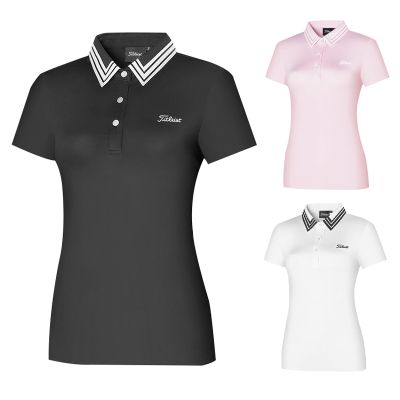 Summer new golf womens top quick-drying self-cultivation clothing top breathable perspiration golf jersey FootJoy TaylorMade1 W.ANGLE DESCENNTE G4 Scotty Cameron1☇