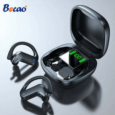 [สินค้าใหม่]Becao TWS บลูทู ธ 5.0 หูฟังไร้สายบลูทู ธ หูฟังเสียงยกเลิก 9D ไฮไฟสเตอริโอกีฬาชุดหูฟังแฮนด์ฟรีพร้อมไมโครโฟน[ลด 50 % ]