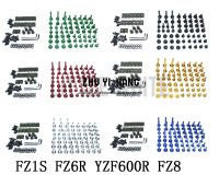 CNC Complete Fairing Bolts Bodywork Screws Nuts Kit For Fit Yamaha FZ1S FZ6R YZF600R FZ8