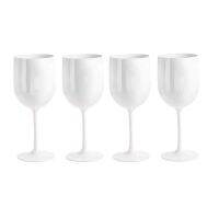 4Pcs Legant and Unbreakable Wine Glasses, Plastic Wine Glasses, Very Shatterproof Wine Glasses