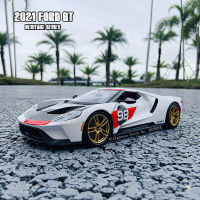 Maisto 1:18 2021 Ford GT Heritage Series Alloy R รถรุ่นรถคลาสสิกรุ่นรถตกแต่ง Collection Gift