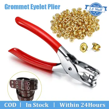 Eyelet Hole Punching Pliers Kit Shoe Holes Rivet Pliers For Punching  Binding With 4mm Button 40pcs (approx.)