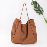 Esle Wang Korean Large Capacity Leisure Canvas Bag Fashion Simple Single Shoulder Bag Girls Simple Wash Cloth Shopping Bags