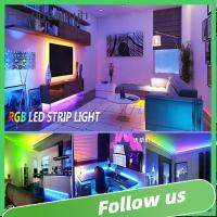 FOXNUTANUJH 0.5-5เมตรค่ะ ไฟเส้น LED แบบ USB 5050 RGB 5V ค่ะ โคมไฟบรรยากาศพื้นหลังทีวี ลดกระหน่ำ การเปลี่ยนสี ไฟเส้น อุปกรณ์สำหรับห้องครัว