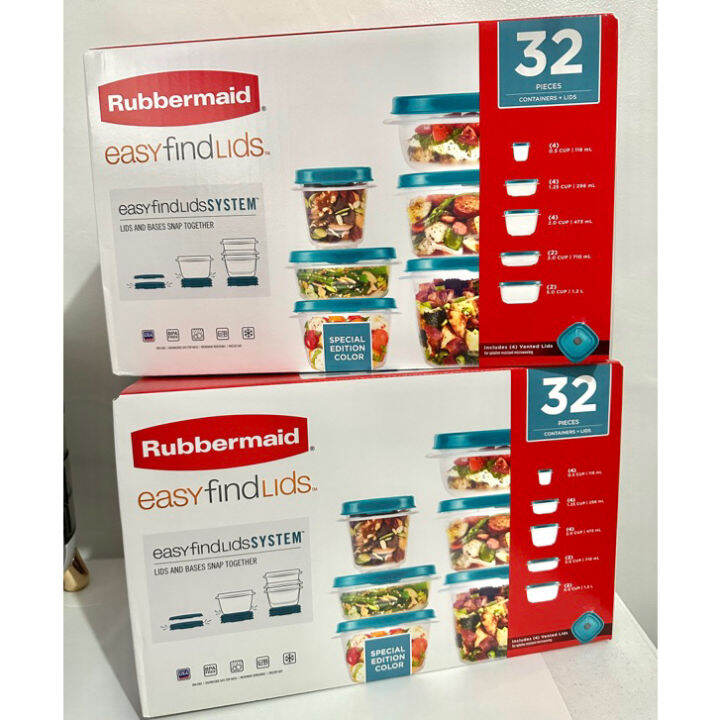 Rubbermaid Food Container BPA Free Microwave Freezer Dishwasher Safe 32 Pieces Lazada PH