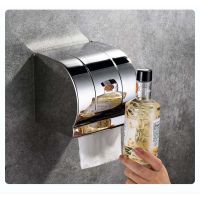 Toilet Paper Holder New Creative Stainless Steel Gold Tissue Holder Box Toilet Waterproof Tissue Holder Toilet